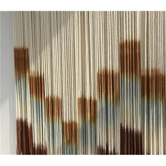 Flber Macrame Wall Hanging Tie-Dye Geometric Decor Large Scale Wall Art - Picture 13 of 14